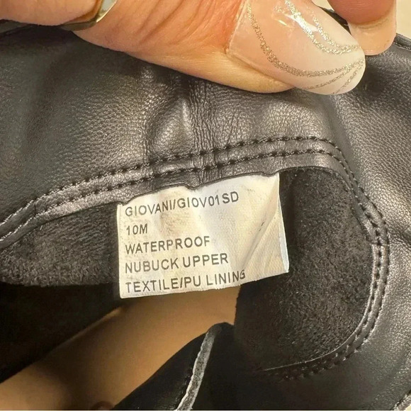 Blondo Giovanni Waterproof Women's Boots size 10 Black nubuck upper - Picture 13 of 13